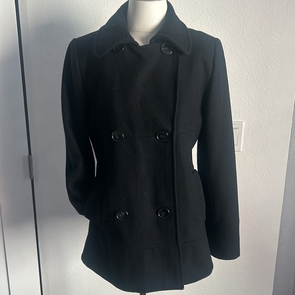 Women’s jacket wool navy from France - Picture 5 of 6